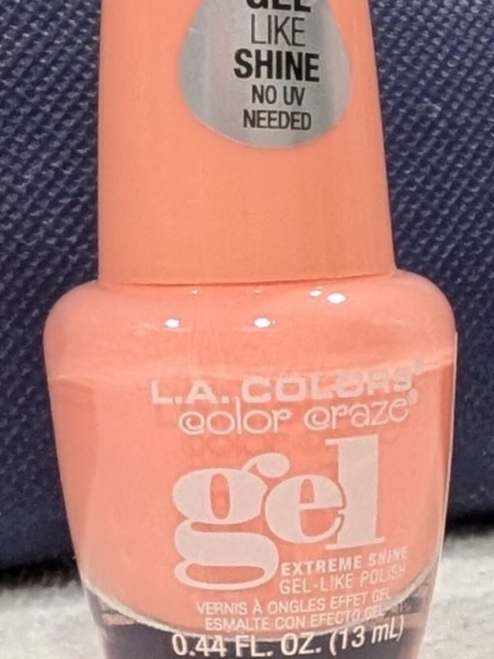 L.A. Colors Good Vibes CNL222 Coral Gel-Like Nail Polish BNWOB - 1017